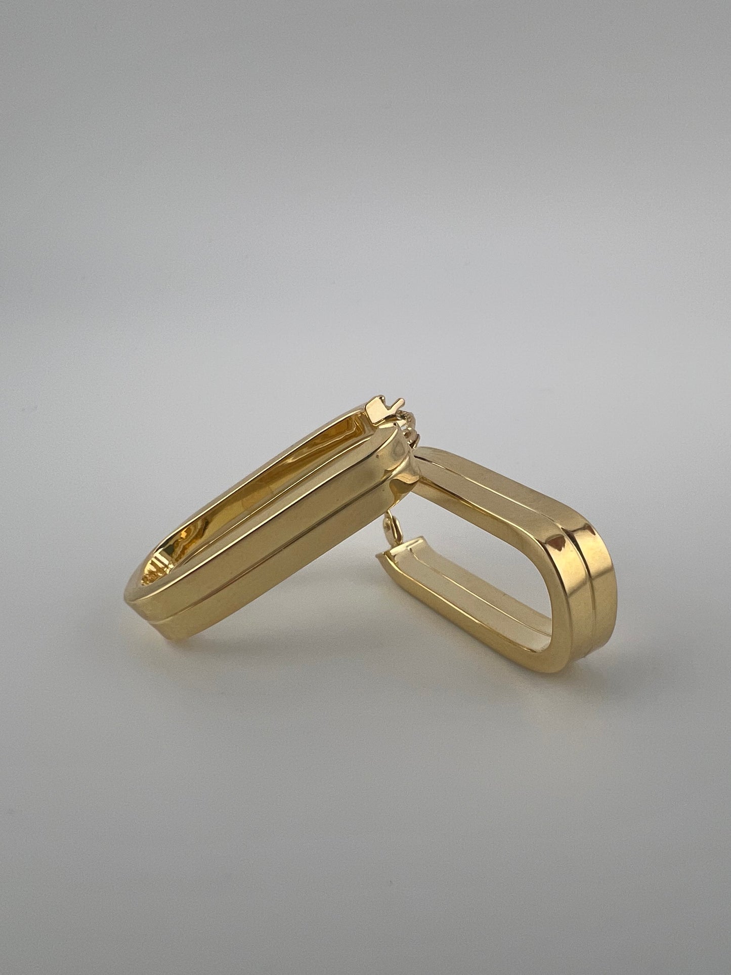 Ladies 9ct Gold Earrings New - Ladies 9ct Yellow Gold Drop Earrings - 28mm Drops