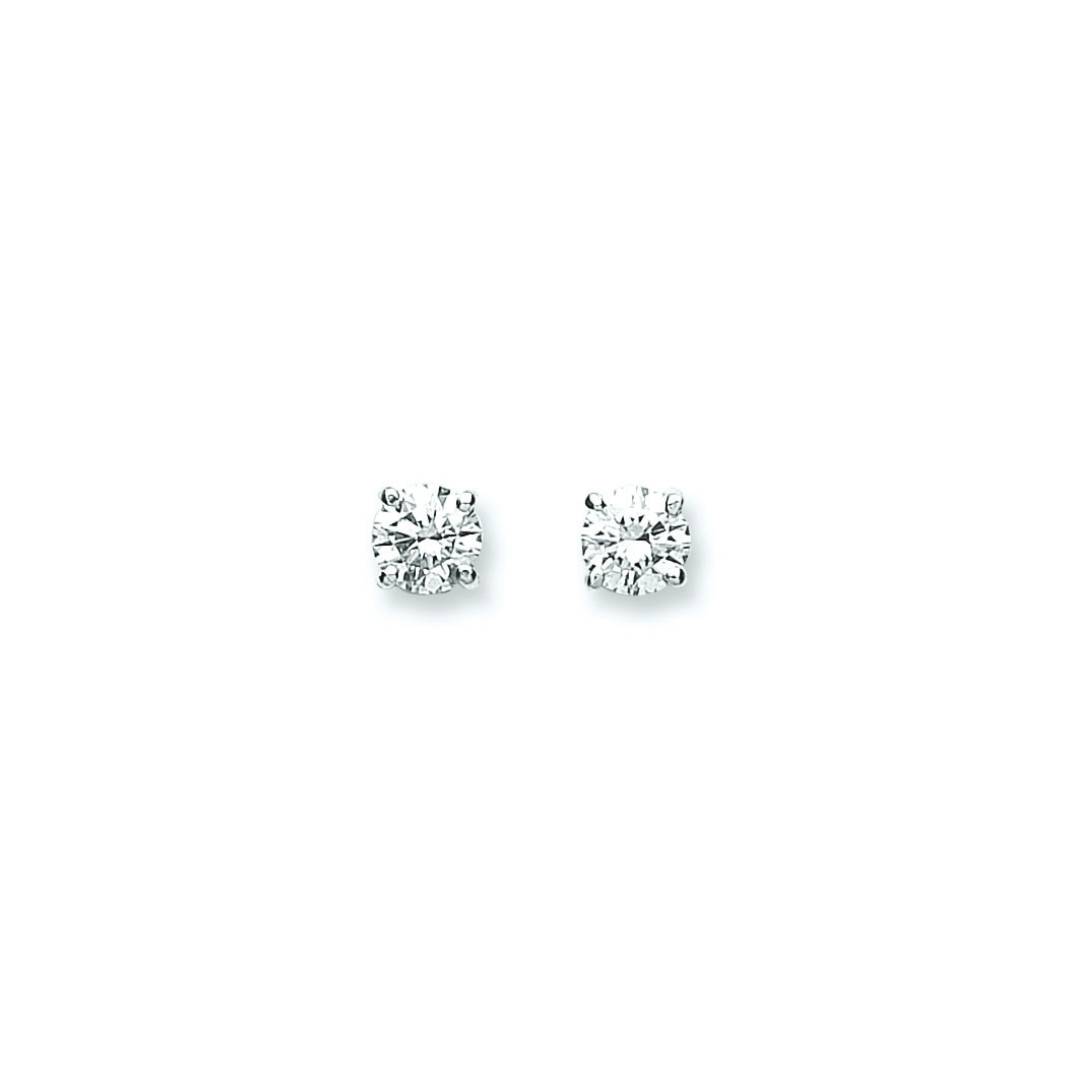 18ct White Gold 0.70ct Claw Set Diamond Stud Earrings