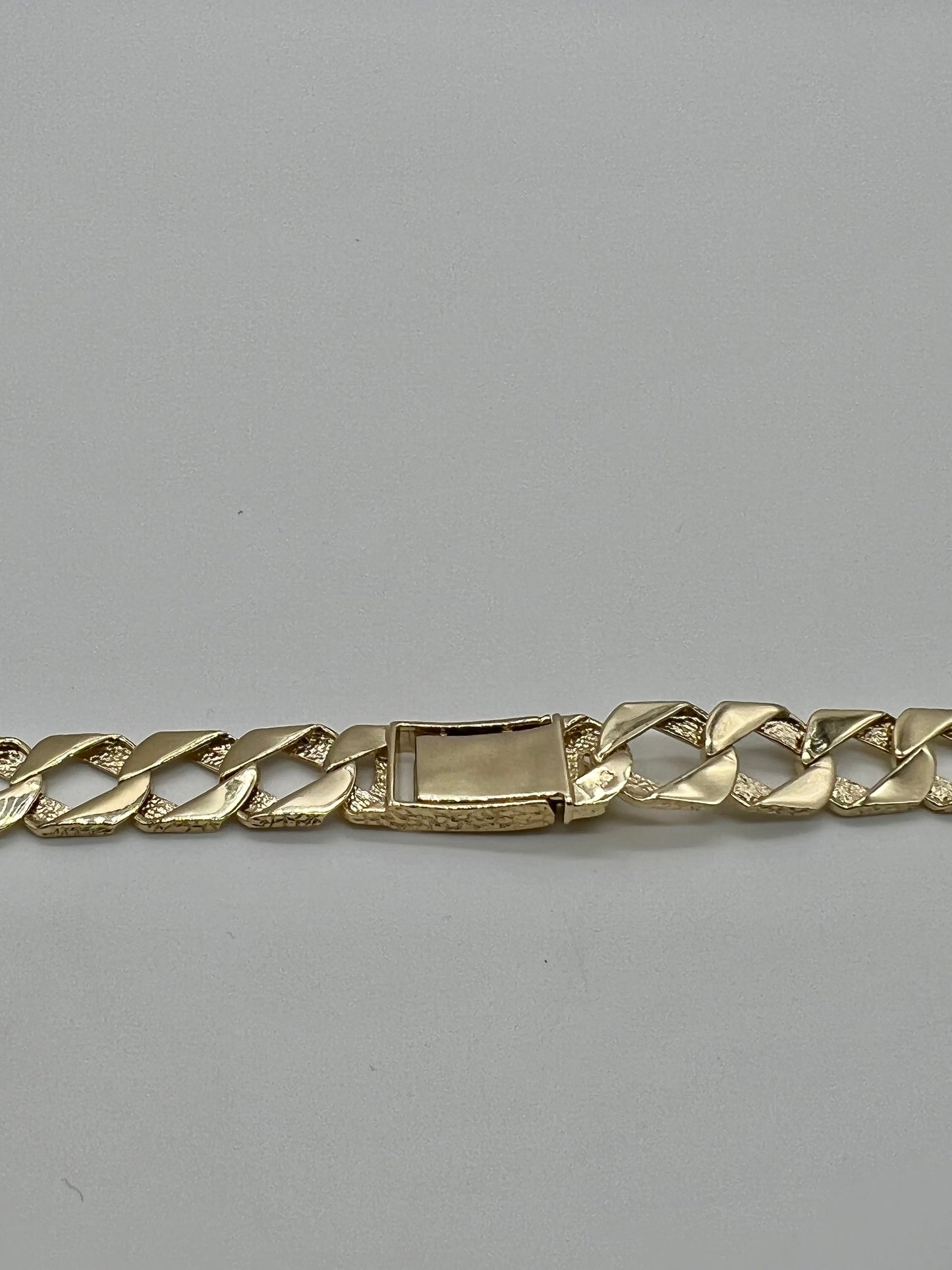 New Solid 9ct Yellow Gold Flat Curb Link - 24 Inch - 11mm Wide - UK Hallmark