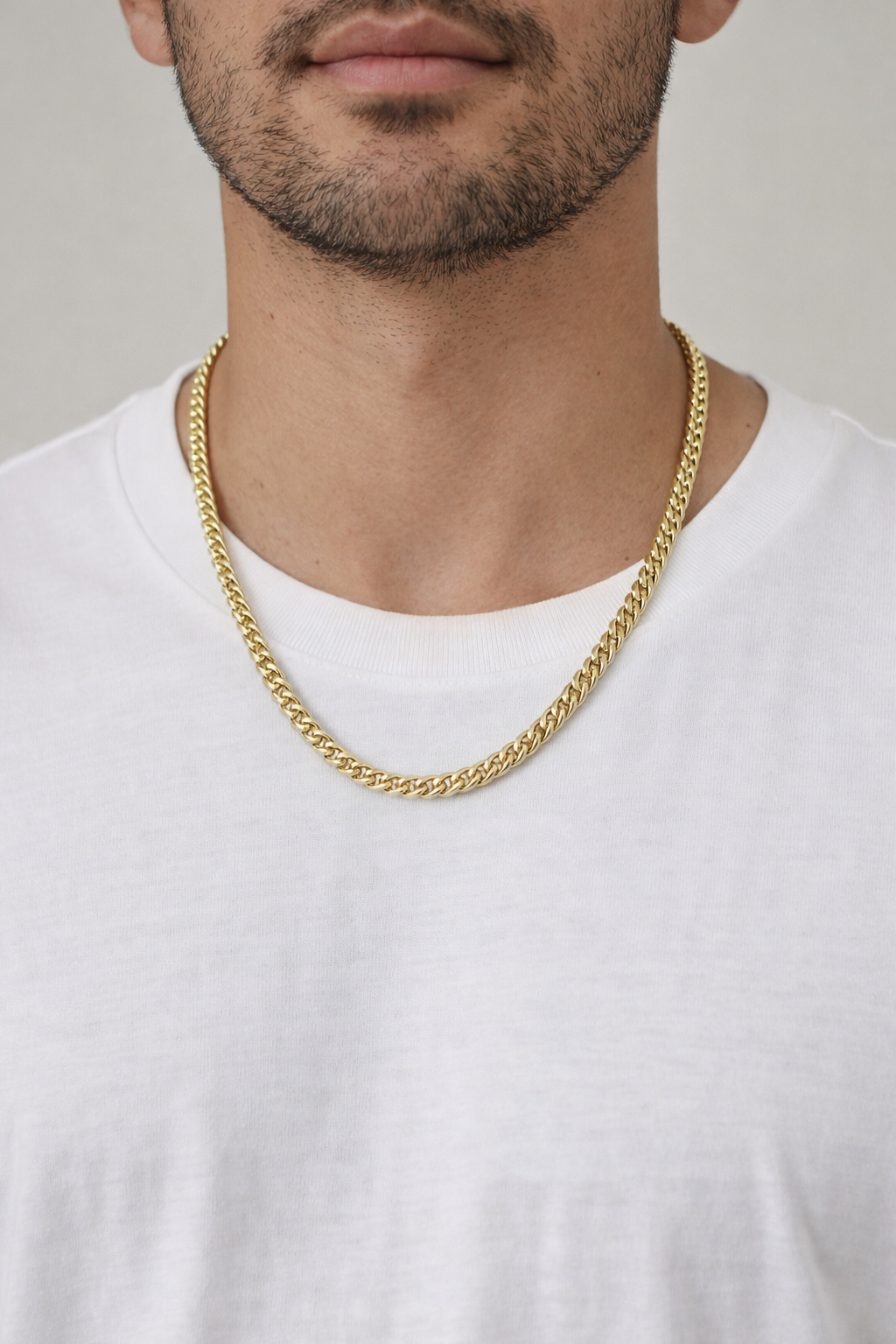 Men’s 9ct Yellow Gold 4.5mm Franco Chain Necklace - 20 INCH - Fully Hallmarked