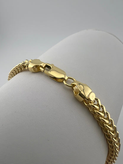 Men’s 9ct Yellow Gold 4.5mm Franco Chain Necklace - 20 INCH - Fully Hallmarked