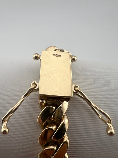 New SOLID 9ct Yellow Gold Cuban 10MM Link Curb Chain - 9 INCH - UK Hallmarked