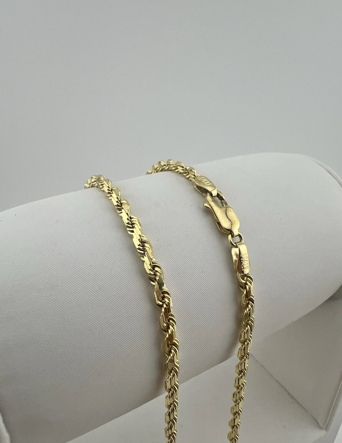9ct Yellow Gold SOLID 3mm Rope Chain - 24 Inches - Fully Hallmarked & Boxed