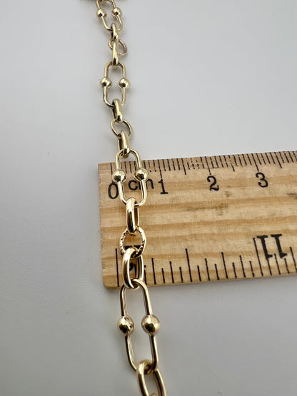9ct Yellow Gold  Ladies Bracelet - 7.5mm Wide - 7.5 Inch - Full Hallmark & Box