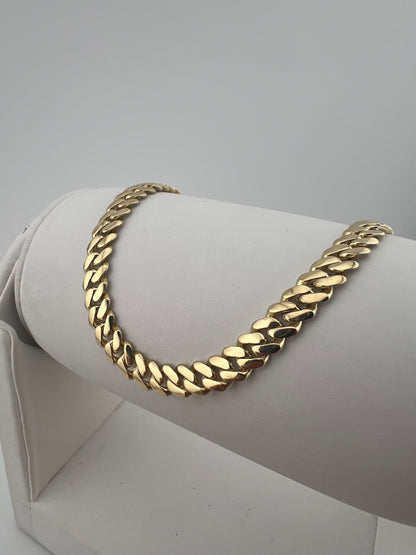 9ct Solid Gold Cuban Bracelet 8 INCH - 6mm Cuban Curb  - FULL HALLMARK & BOXED