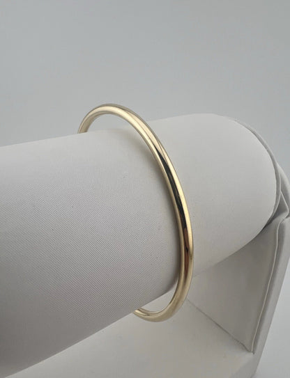 Women’s 9ct Yellow Gold Torque Bangle - Wrist Size 6.5 - 7.5 Inches - Hallmarked