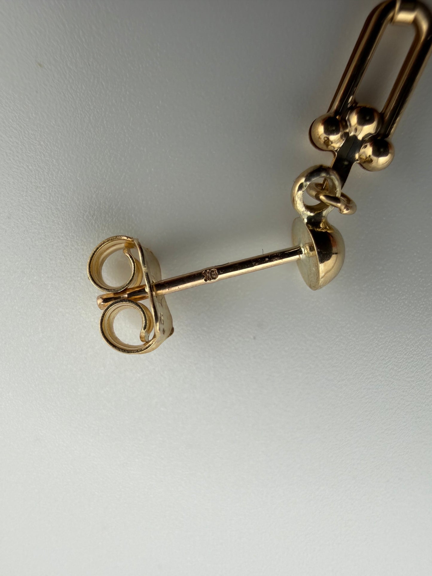 New 9ct Yellow Gold Drop Earrings - 2.7cm Gold Drop / Dangle Earring 9ct Stamped