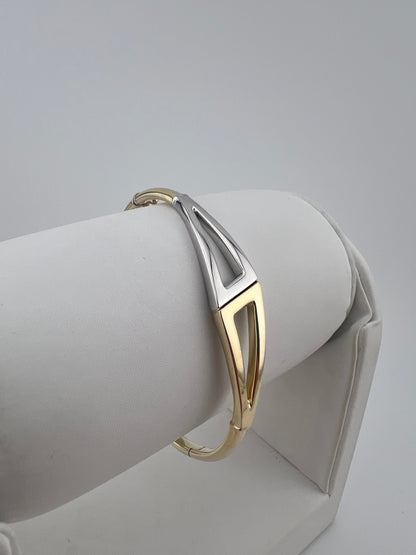 Women’s 9ct Gold Bangle  - 7.5 Inch - Ladies Gold Bracelet - Full Hallmark & Box