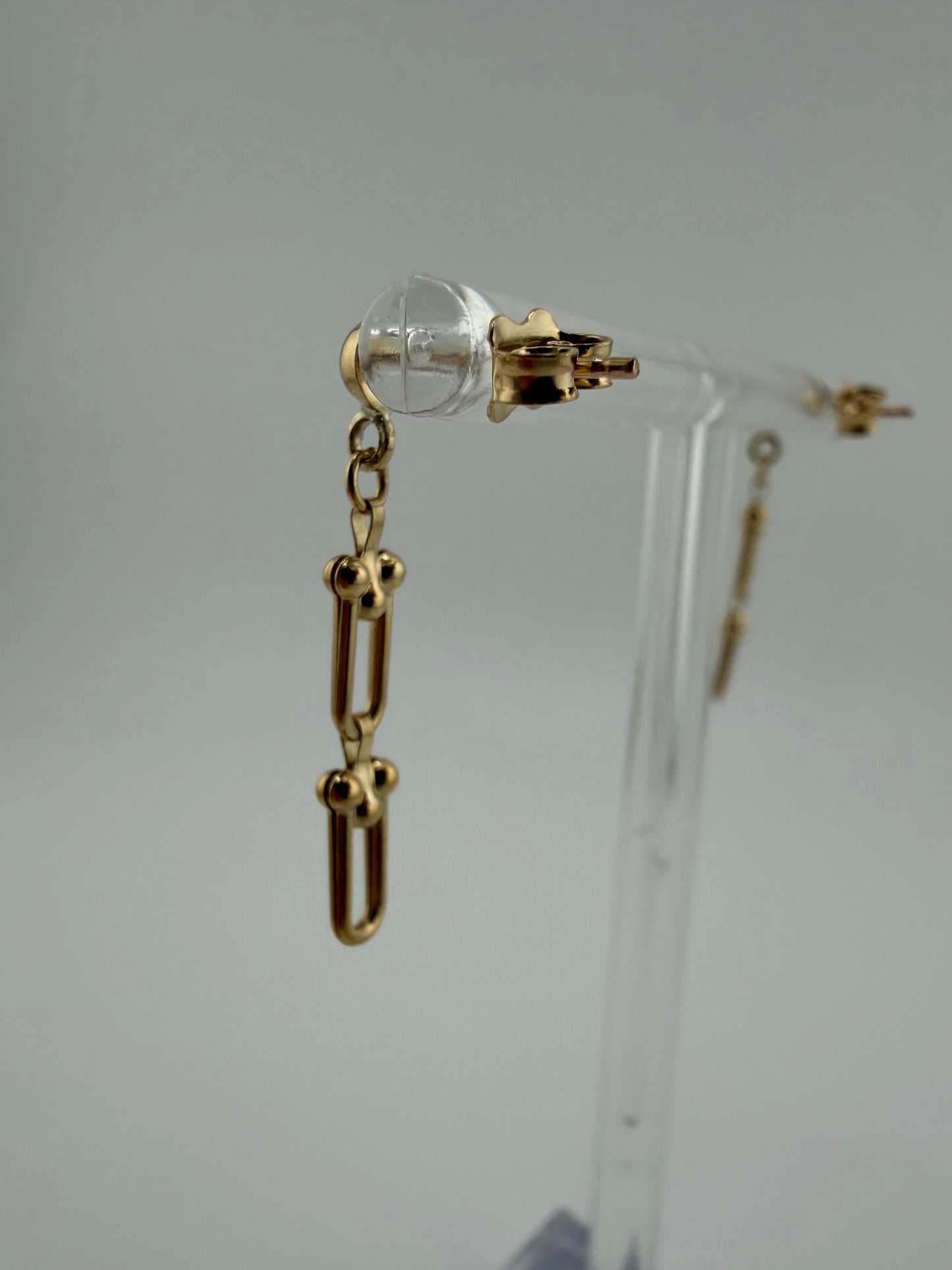 New 9ct Yellow Gold Drop Earrings - 2.7cm Gold Drop / Dangle Earring 9ct Stamped