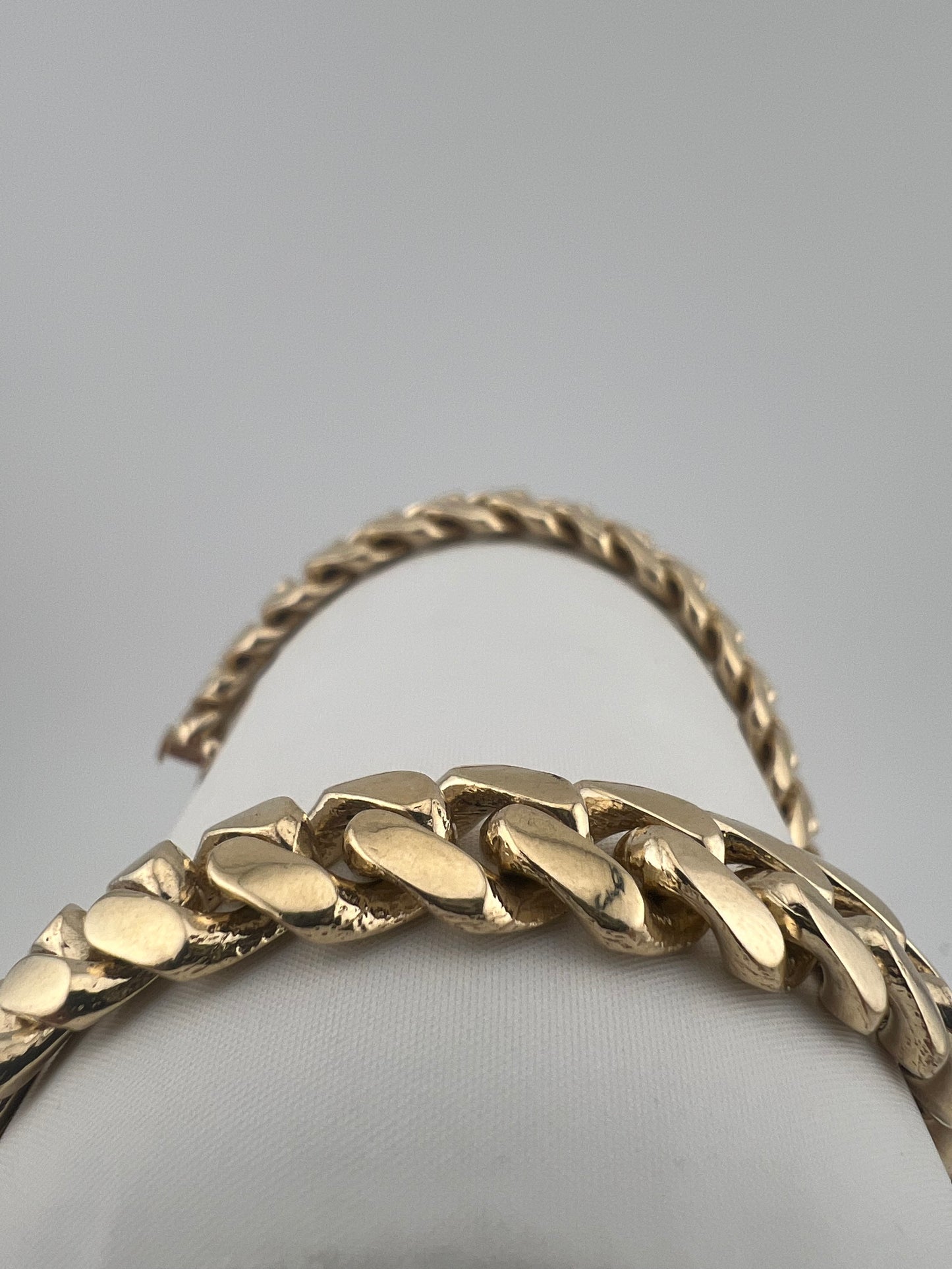 New SOLID 9ct Yellow Gold Cuban 10MM Link Curb Chain - 9 INCH - UK Hallmarked