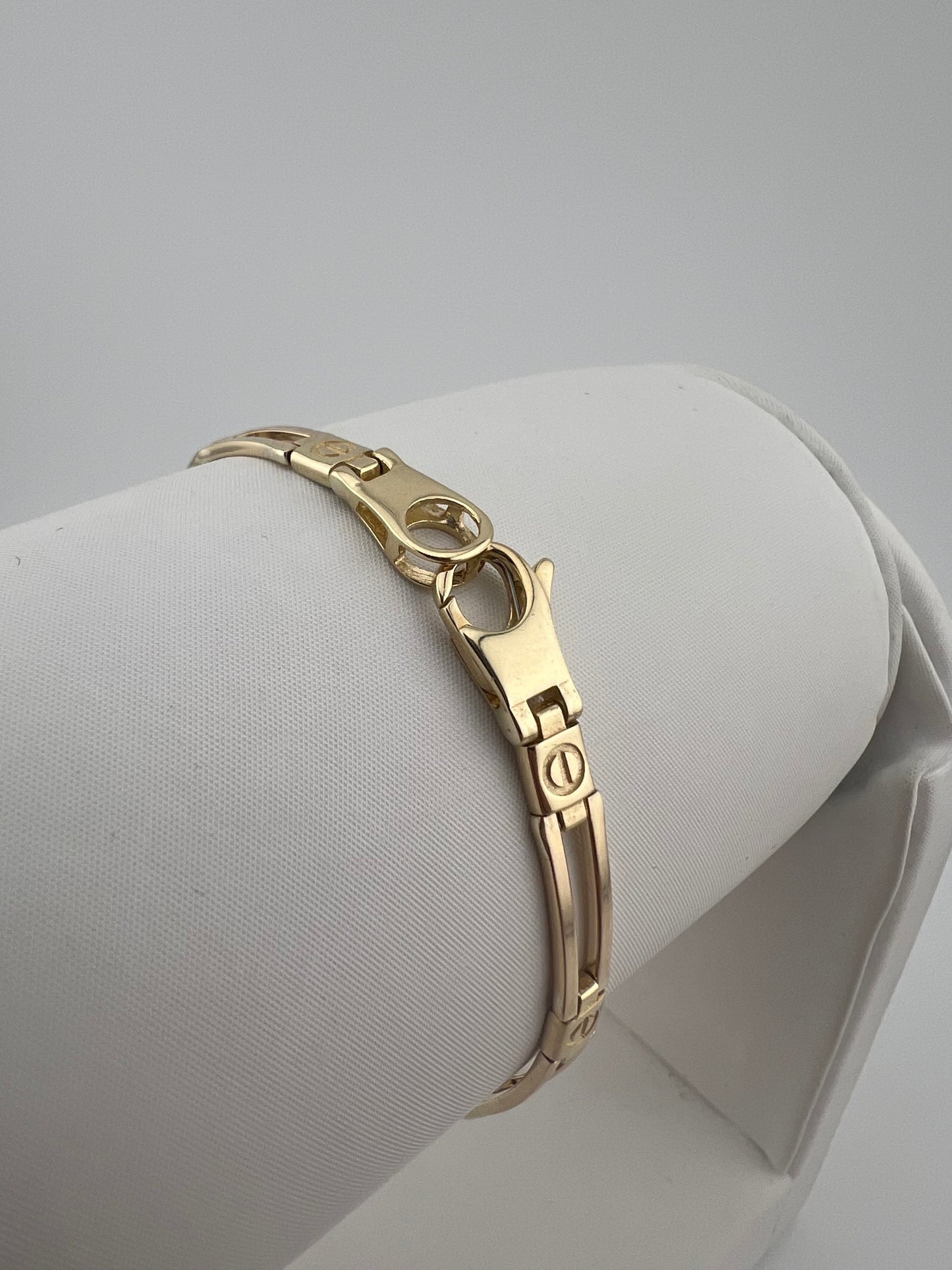 9ct Yellow Gold 5mm Wide Bracelet - 7 Inch Ladies Gold Bracelet - UK Hallmark