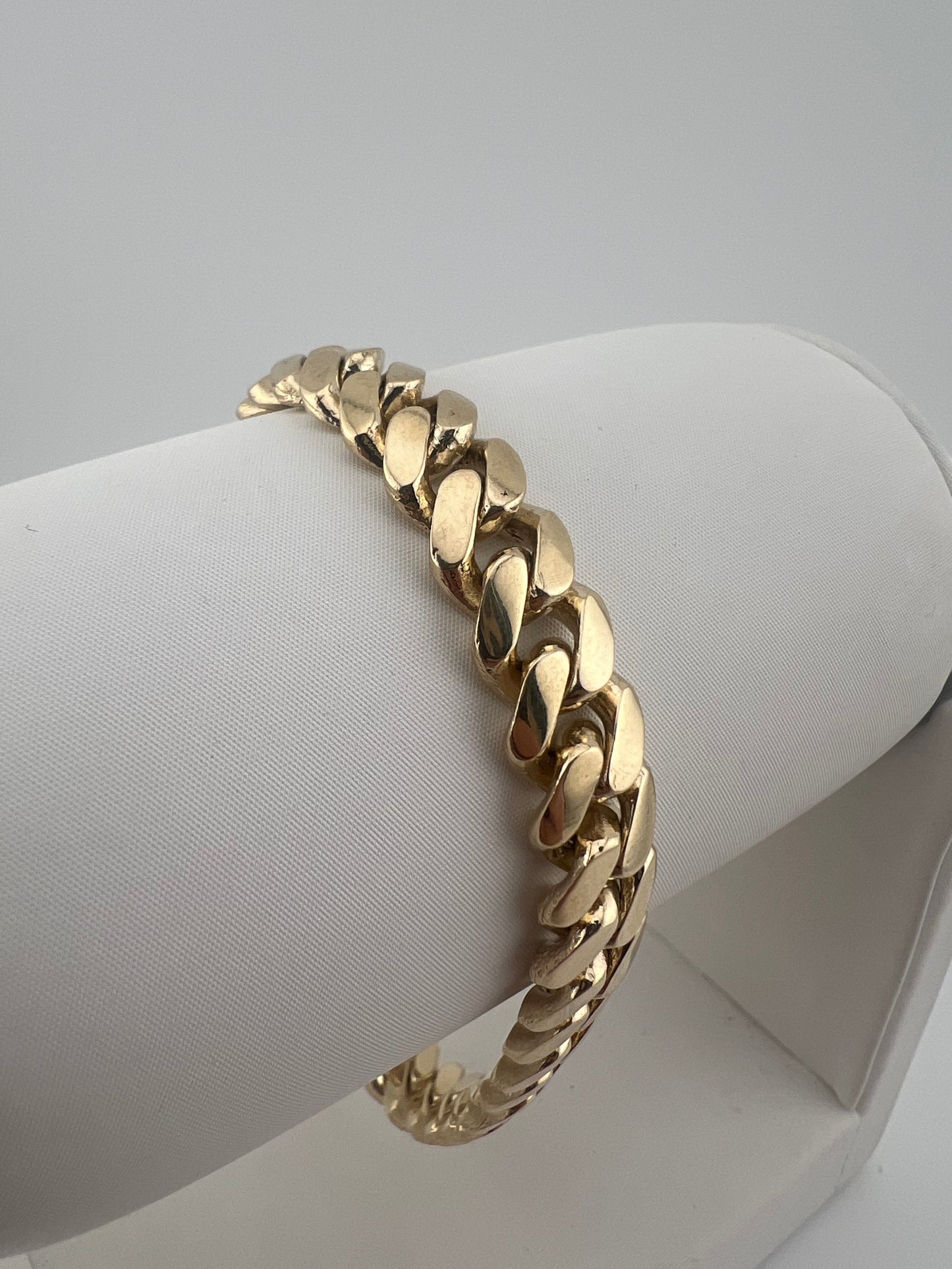 New SOLID 9ct Yellow Gold Cuban 10MM Link Curb Chain - 9 INCH - UK Hallmarked