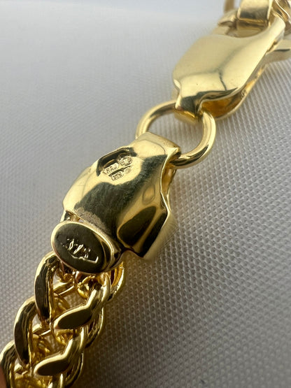 Men’s 9ct Yellow Gold 4.5mm Franco Chain Necklace - 20 INCH - Fully Hallmarked