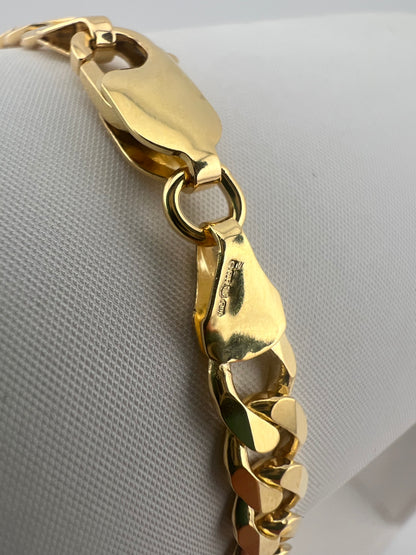 9ct Solid Gold Men’s Chain 22 INCH - 5.5mm Curb Chain - Full UK Hallmark