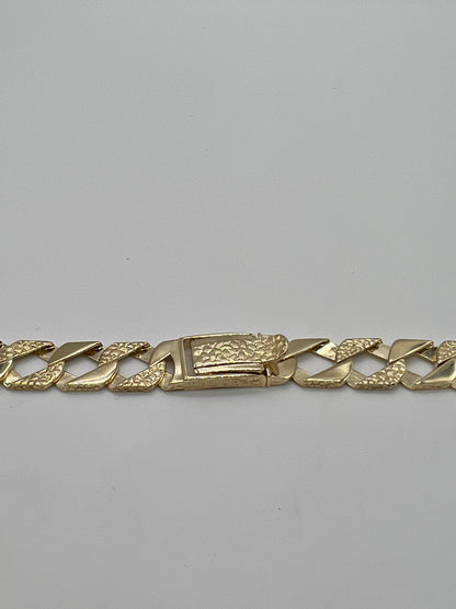 New Solid 9ct Yellow Gold Flat Curb Link - 24 Inch - 11mm Wide - UK Hallmark