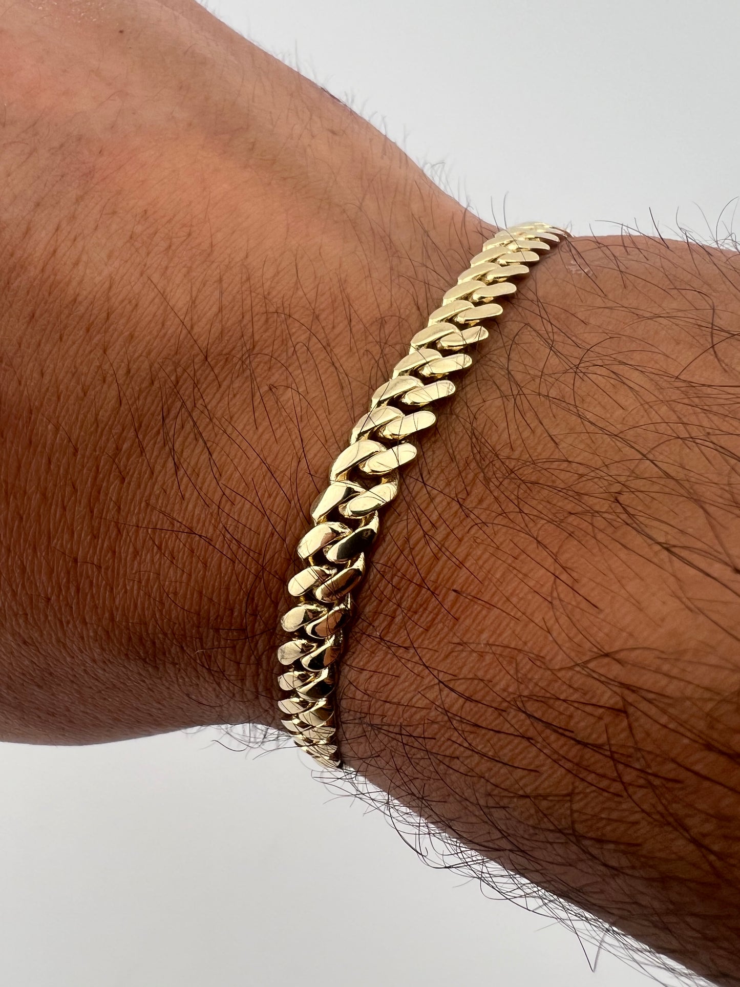 9ct Solid Gold Cuban Bracelet 8 INCH - 6mm Cuban Curb  - FULL HALLMARK & BOXED