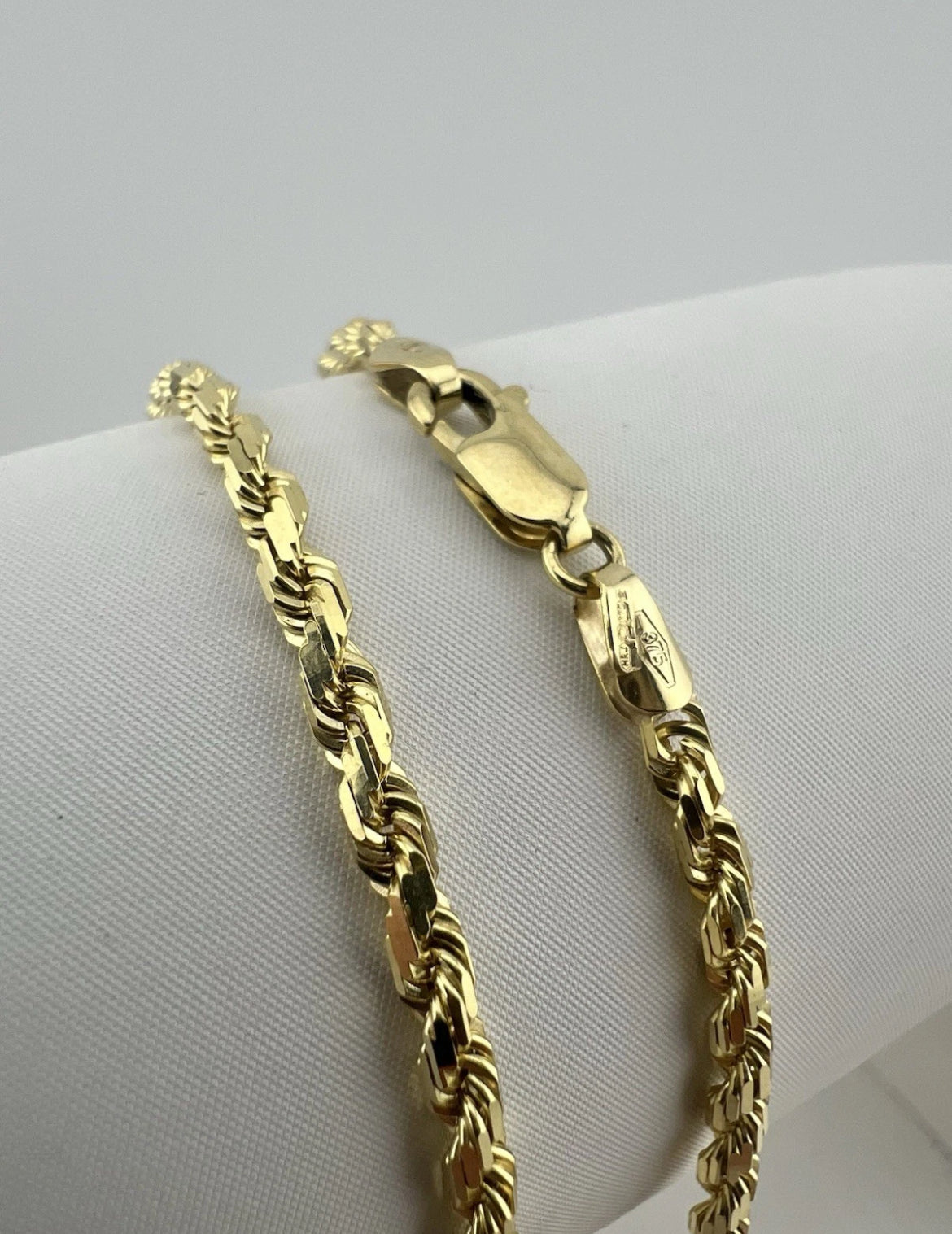 9ct Yellow Gold SOLID 3mm Rope Chain - 24 Inches - Fully Hallmarked & Boxed