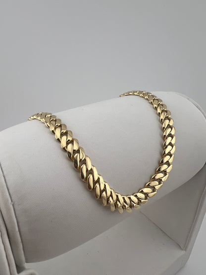 9ct Solid Gold Cuban Bracelet 8 INCH - 6mm Cuban Curb  - FULL HALLMARK & BOXED