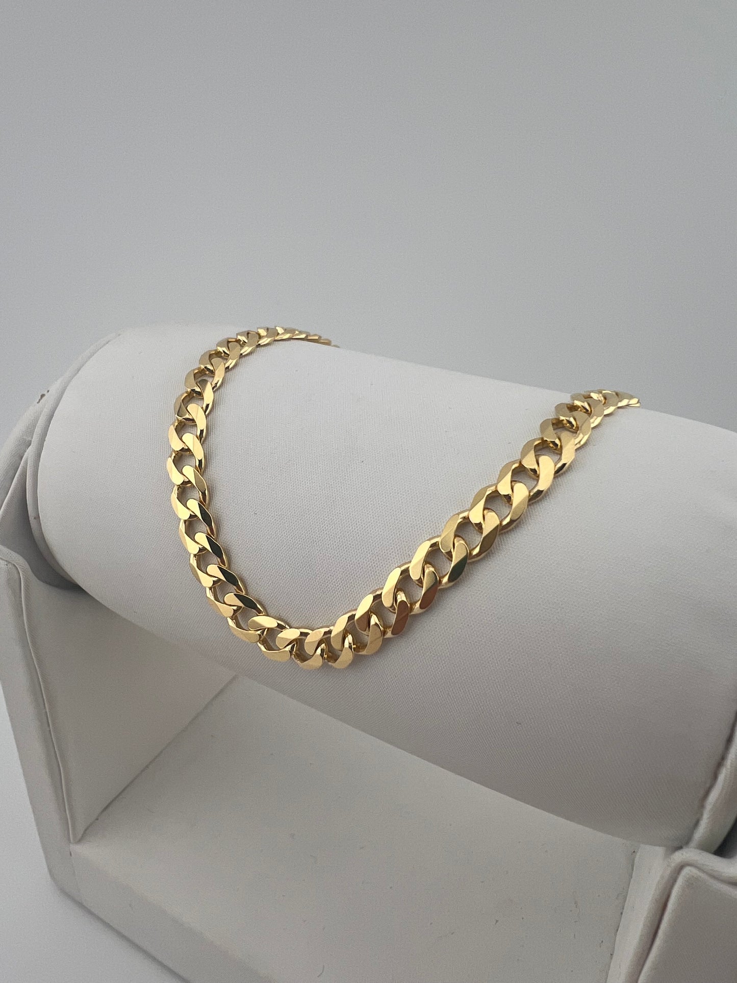 9ct Solid Gold Men’s Chain 22 INCH - 5.5mm Curb Chain - Full UK Hallmark