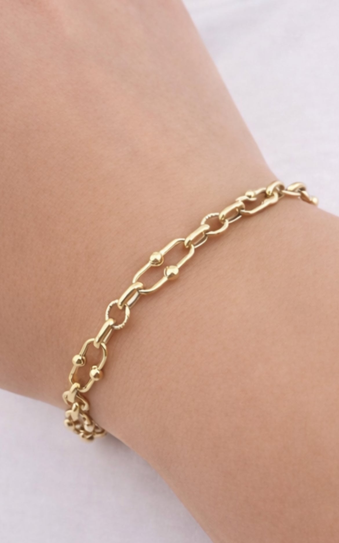 9ct Yellow Gold  Ladies Bracelet - 7.5mm Wide - 7.5 Inch - Full Hallmark & Box