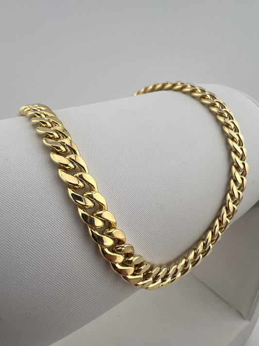 NEW 9ct Yellow Gold 18 Inch Cuban Chain - 5.5mm Wide - UK Sale - Full Hallmark