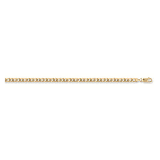 Solid 9ct Yellow Gold Curb Chain - 5.5mm Wide