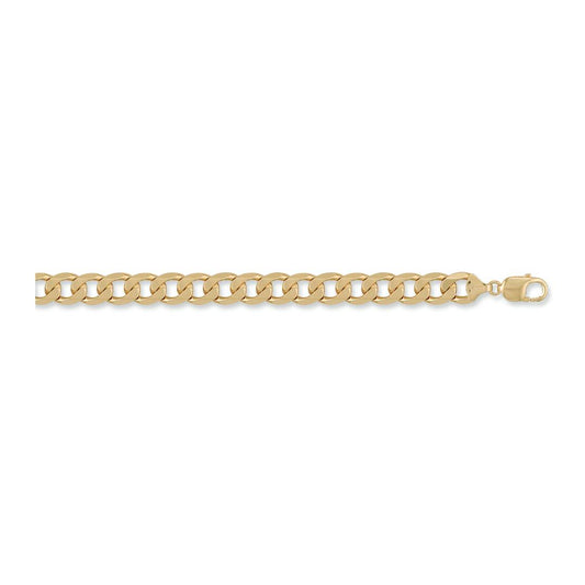 Solid 9ct Yellow Gold Curb Chain - 11mm Wide