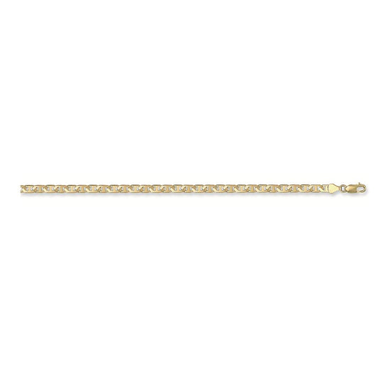 Solid 9ct Yellow Gold 4.4mm Flat Anchor Chain - 8.5 Inches