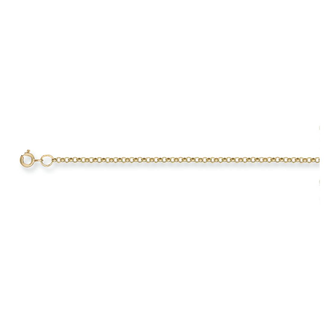 Solid 9ct Yellow Gold 2.3mm Round Belcher Chain - 26 Inch