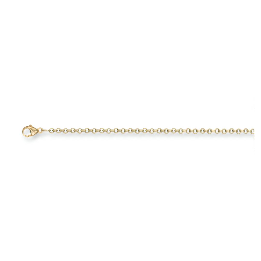 Solid 9ct Yellow Gold 2.5mm Round Belcher Chain - 24 Inch