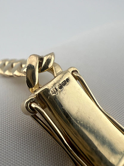 9ct Solid Gold Cuban Bracelet 8 INCH - 6mm Cuban Curb  - FULL HALLMARK & BOXED