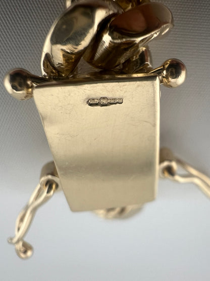 New SOLID 9ct Yellow Gold Cuban 10MM Link Curb Chain - 9 INCH - UK Hallmarked
