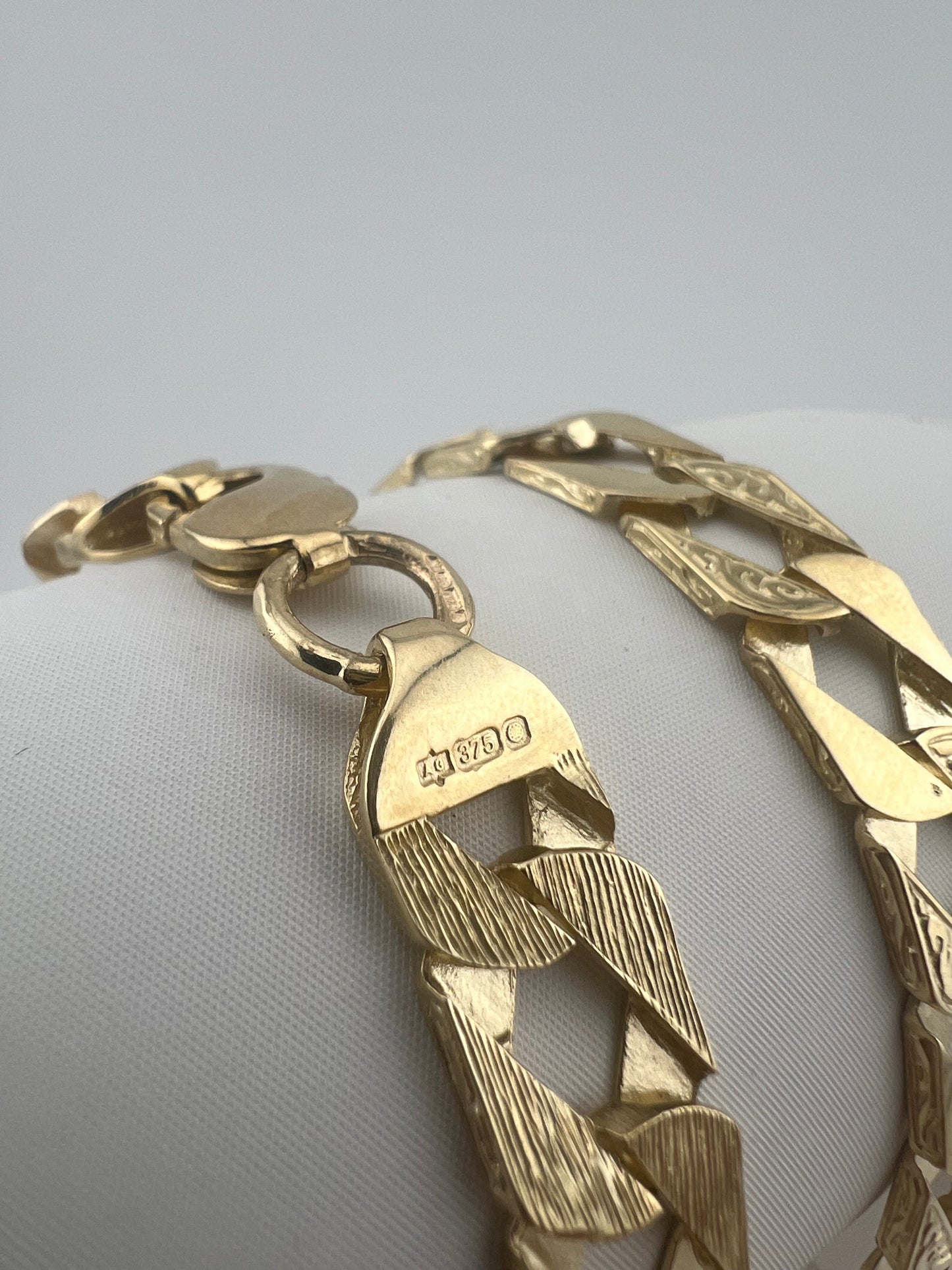 Solid 9ct Yellow Gold 11mm Chaps 24 INCH Chain - New Solid UK Gold