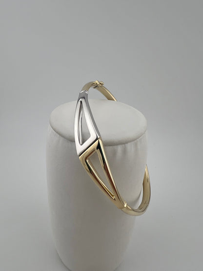 Women’s 9ct Gold Bangle  - 7.5 Inch - Ladies Gold Bracelet - Full Hallmark & Box