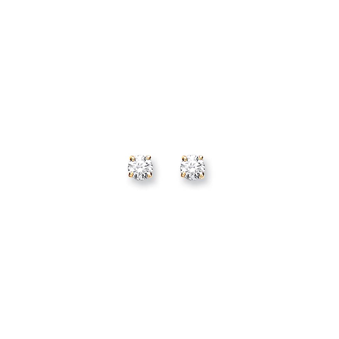 9ct Yellow Gold 0.50ct Diamond Cluster Stud Earrings