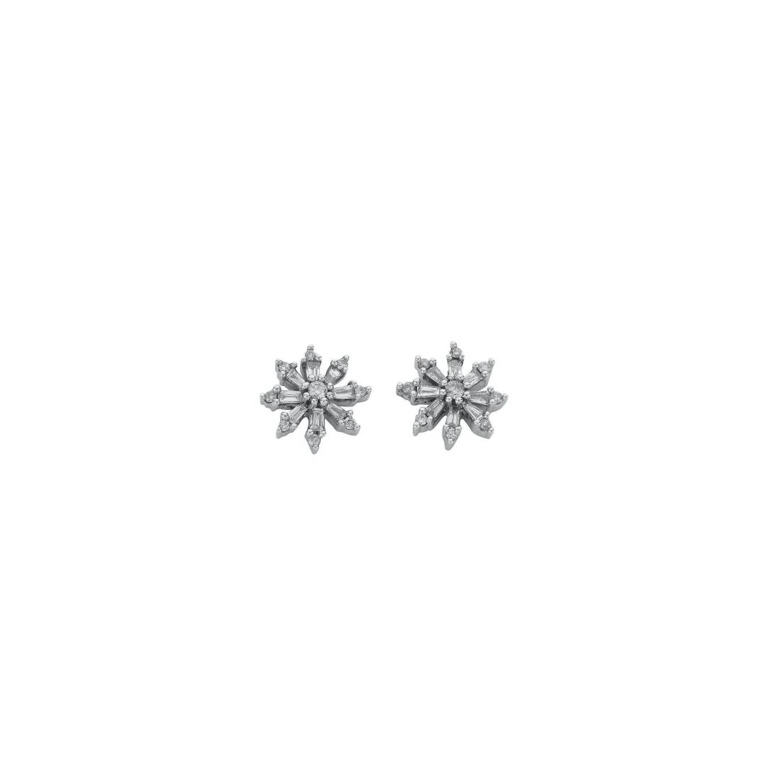 9ct White Gold 0.35ct Diamond Studs Earrings