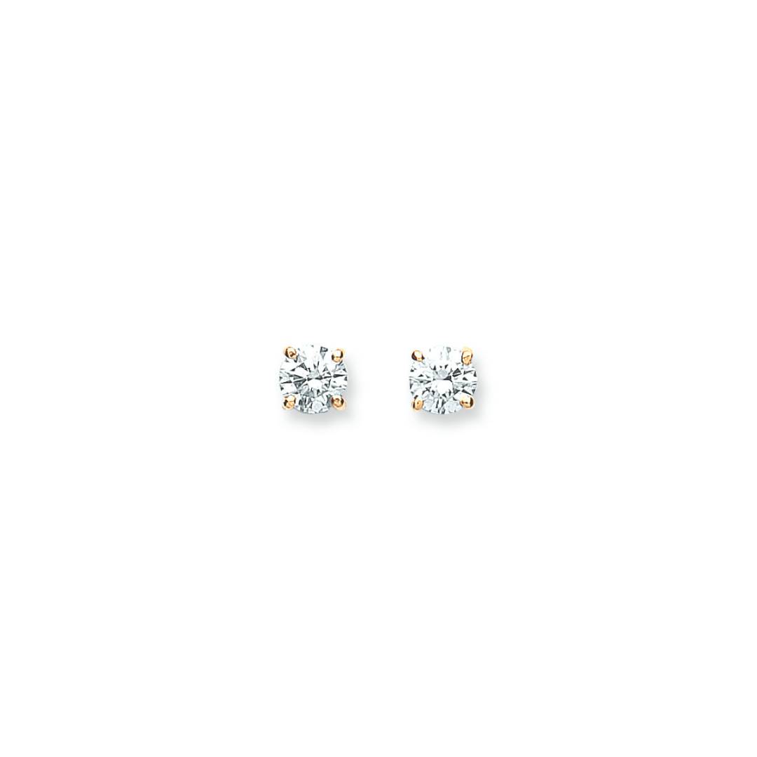 18ct Yellow Gold 0.70ct Claw Set Diamond Stud Earrings