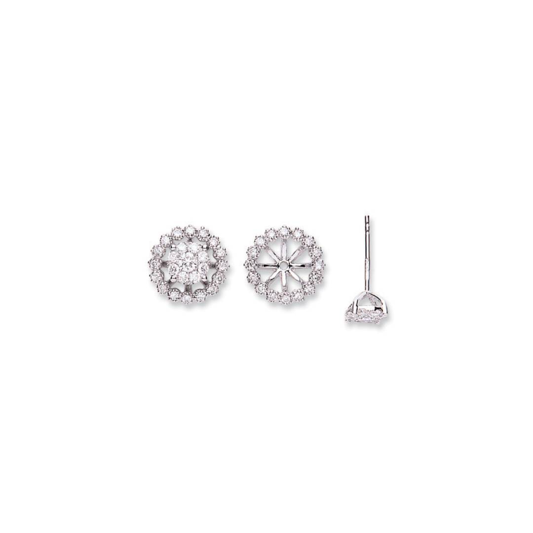 18ct White Gold 0.70ct Diamond Studs Earrings