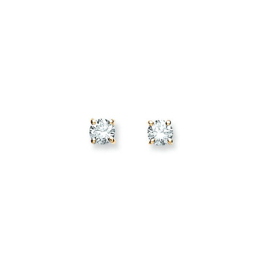 18ct Yellow Gold 0.60ctw Claw Set Diamond Stud Earrings